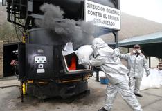 Perú incineró 20 toneladas de drogas en lo que va de 2015