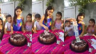 Polémica entre usuarios por impensado obsequio a niña durante su fiesta de cumpleaños