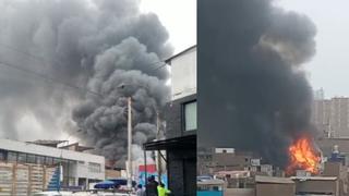 Incendio en La Victoria: bomberos confinan siniestro que afectó varias viviendas y locales comerciales