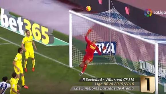 Las cinco mejores tapadas de portero del Villarreal en la Liga