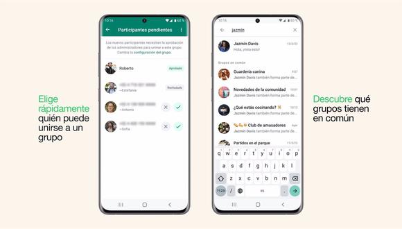 WhatsApp añade función para saber qué grupos tienes en común con tus contactos. (Foto: Meta)