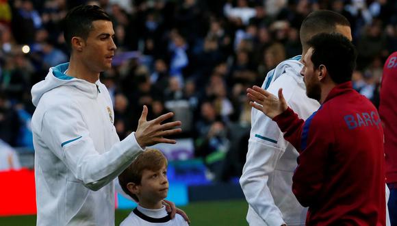 Cristiano Ronaldo le dijo a un niño que Lionel Messi "es malo". (Foto: AFP)