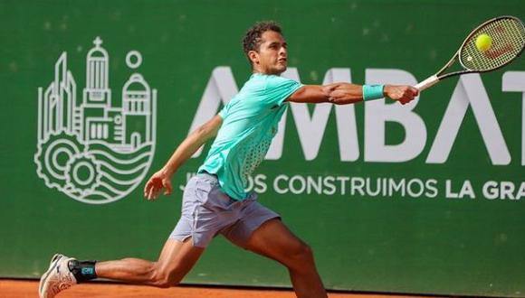 Juan Pablo Varillas ya está en semifinales del Challenger de Ambato. (Foto: Challenger de Ambato)