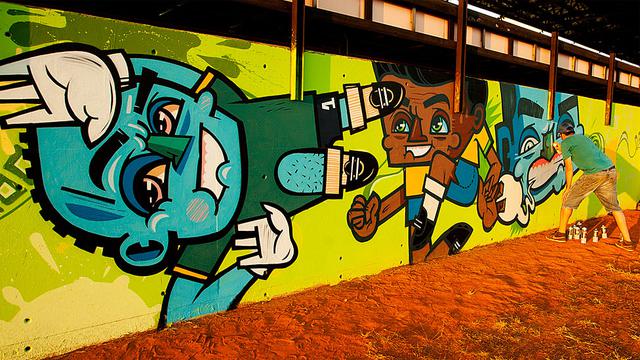 El mar de grafitis que rodea el Arena Corinthians - 6