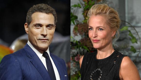 Rufus Sewell (izquierda) y Gillian Anderson (derecha) protagonizan "Scoop". (Fotos: AFP)