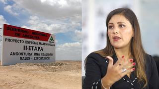 Osorio pide la salida de Cosapi del proyecto Majes Siguas II