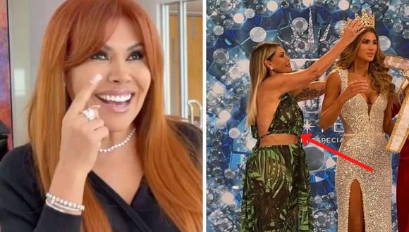 Magaly Medina se burló del vestido de Jessica Newton en la gala del Miss Perú 2022. (Foto: Instagram)