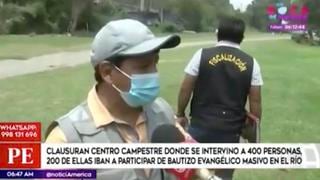 Chosica: Policía clausura club campestre luego de intervenir a 400 personas | VIDEO