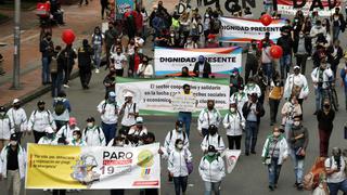 Disminuida protesta en Colombia conmemora un año de presión contra Duque 