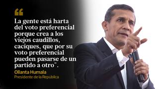 Voto preferencial: ¿qué piensan de esto los líderes políticos?