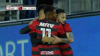 Flamengo vs. Ajax EN VIVO: ¡Golazo! Uribe y la sutil definición para el 1-1 por la Florida Cup | VIDEO