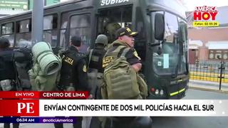 Protestas en Perú: envían 2000 policías a Ica y Puno para garantizar el libre tránsito | VIDEO