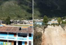 Ayacucho: colegio corre riesgo de derrumbe al ubicarse a solo 15 metros de un abismo