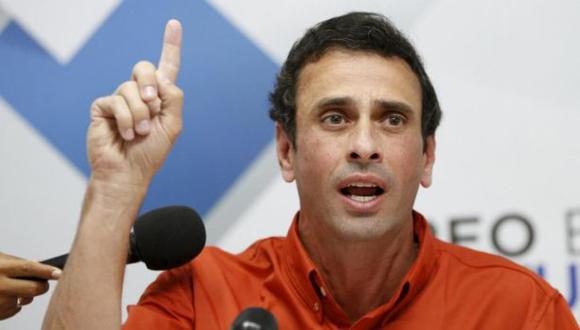 Capriles pide que se convoque a un "gran diálogo nacional"