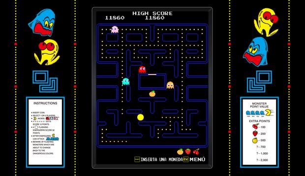 La versión clásica de Pac-Man (1980) está disponible en Museum+.