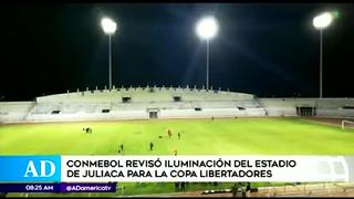 Juliaca: presentan iluminación de estadio que recibirá a River Plate