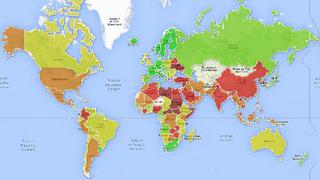 Los peores países del mundo para trabajar [MAPA]