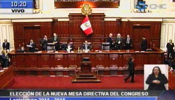 Así fue la elección a la Mesa Directiva del Congreso