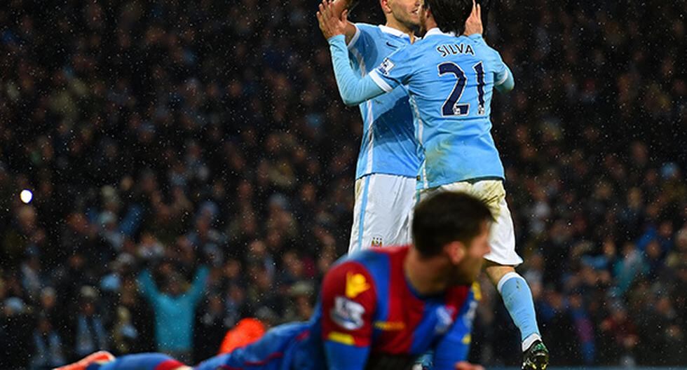 Manchester City supero fácilmente al Crystal Palace en la vigésima segunda fecha de la Premier League. (Foto: Getty Images)