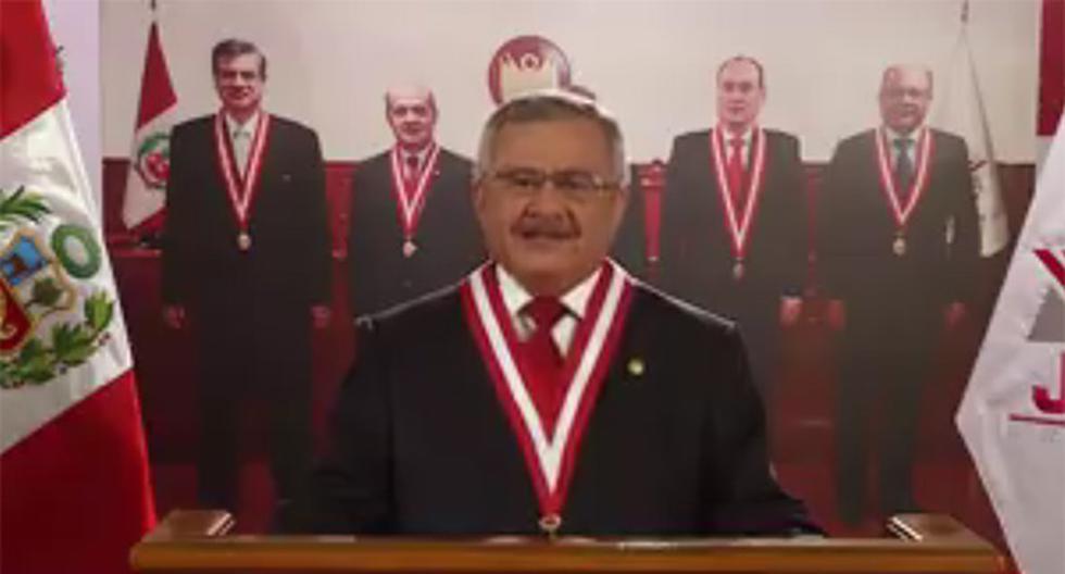 Presidente del JNE, Francisco Távara, declaró sobre el cronograma de las Elecciones 2016. (Foto: JNE)