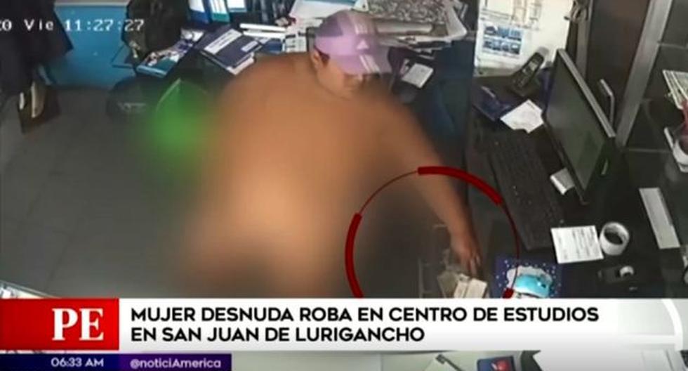 SJL mujer desnuda roba en centro de estudios VIDEO VIDEOS PAIS  