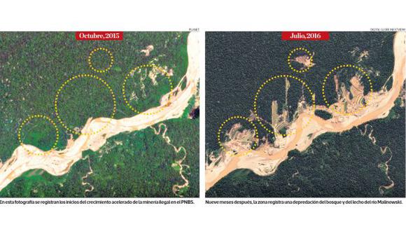 Parque Bahuaja Sonene amenazado por avance de minería ilegal