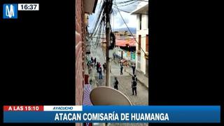 Ayacucho: vándalos atacan con piedras y palos comisaría de Huamanga 