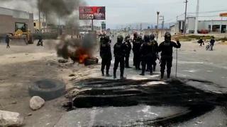 Arequipa: 700 policías dispersan a manifestantes y toman control de vías bloqueadas | VIDEO