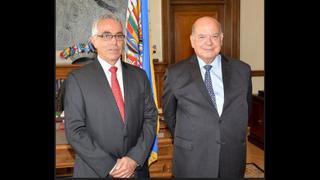 Insulza recibe a García Sayán, candidato a sucederlo en la OEA