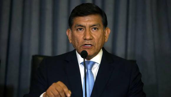 El ministro del Interior, Carlos Morán, informó que se han activado todas las alertas en Migraciones en caso el exgobernador de Cajamarca Gregorio Santos pretenda huir. (Foto: Andina)