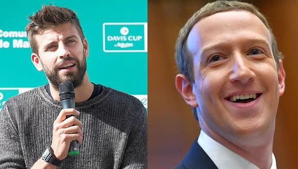 Gerard Piqué ha podido escalar en el mundo de los negocios con su empresa Kosmos Global Holding. Hoy se codea con personajes como Mark Zuckerberg, cofundador de Facebook. (Fotos: EFE/AFP)