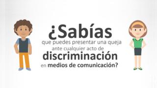 ¿Cómo se denuncia la discriminación en los medios de comunicación?