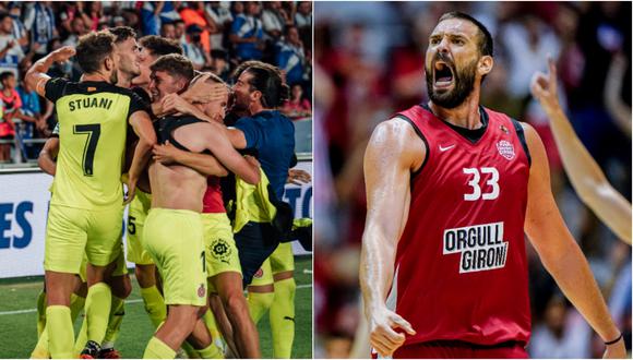 En fútbol y en baloncesto, Girona retornó a la máxima división en España