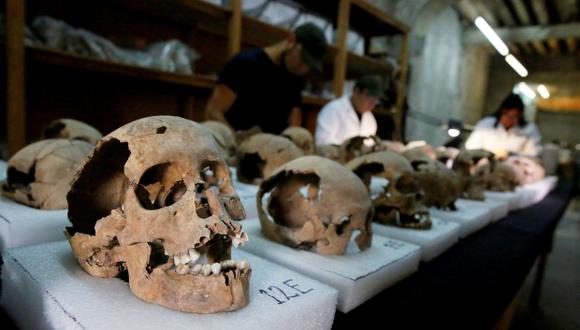 El hallazgo arqueológico de cráneos en Ciudad de México cuestiona hipótesis sobre sacrificios aztecas. (Foto: Reuters)