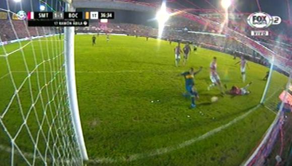 Boca Juniors vs. San Martín Tucumán EN VIVO: 'Wanchope' Ábila marcó empate 1-1 en La Ciudadela | VIDEO. (Video: FOX Sports 2 / Foto: Captura de pantalla)