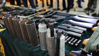 El arsenal de armas incautado por la PNP en el Rímac [Fotos]