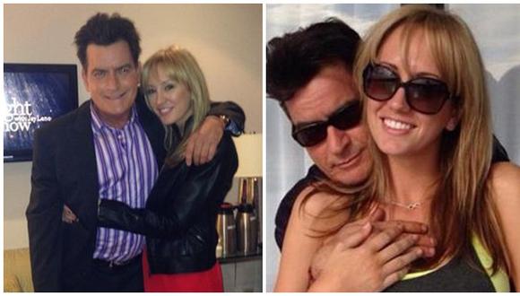 Prometida de Charlie Sheen sigue casada con su ex pareja