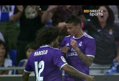 Real Madrid vs Espanyol: James Rodríguez anota gol tras exquisita jugada de lujo