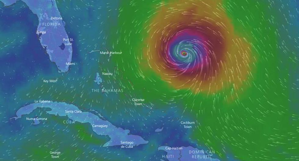 Alrededor de 20.000 personas fueron evacuadas y las provincias centrales de Cuba, incluida La Habana, se encuentran en alerta ante la posibilidad de sufrir marejadas. (Foto: windy.com)
