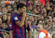 [VIDEO] Luis Suárez y su primer mordisco como jugador del Barcelona 