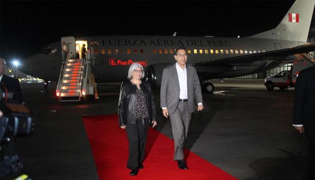 Presidente Martín Vizcarra llegó a México para toma de mando de Andrés Manuel López Obrador. (Foto: @SRE_mx)