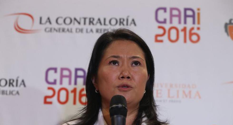 Keiko Fujimori se refirió a comentarios de Verónika Mendoza. (Foto: Andina)