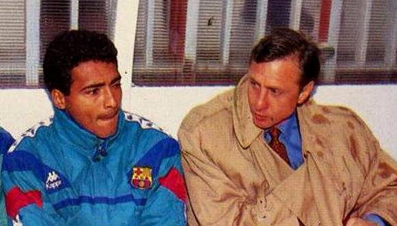 En tiempo de carnavales es momento de recordar una increíble anécdota de Romario con Johan Cruyff. El 'Chapulín' hizo un pacto con su entrenador, el cual terminó ganando. (Foto: EFE)