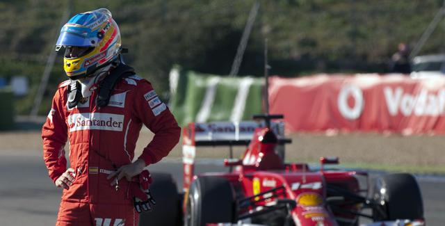 Fernando Alonso probó su nuevo Ferrari y se malogró - 1