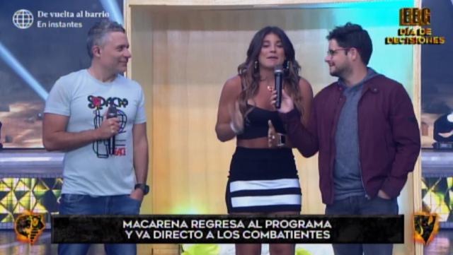 Macarena Vélez regresó a "Esto es guerra". (Imagen: América TV)