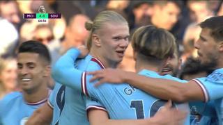 Máquina de goles: Erling Haaland puso el 4-0 de City vs. Southampton | VIDEO