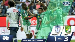 Club León venció 3-1 a Pachuca en el inicio del Torneo Apertura 2019 de Liga MX