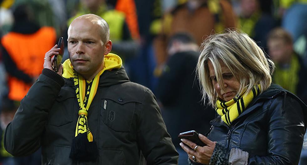 Borussia Dortmund y la reacción de sus hinchas por la explosión. (Foto: Getty Images)