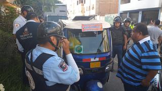 Surco: intervienen a 17 mototaxis informales sin SOAT que ponían en peligro a pasajeros