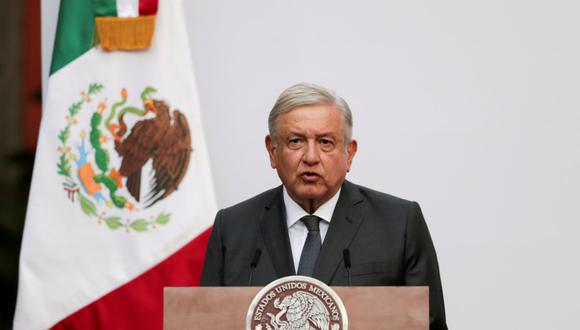 El presidente de México, Andrés Manuel López Obrador (AMLO), se dirige a la nación en el Palacio Nacional en la Ciudad de México, el 1 de diciembre de 2020. (REUTERS/Henry Romero/Archivo).
